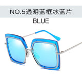 Metal Frame Round Frame Irregular Summer Hot Sunglasses