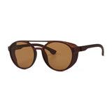 Classic Retro Round Steampunk Men Sunglasses