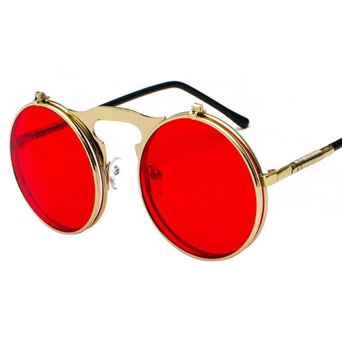 Classic Steampunk Flip Up Sunglasses