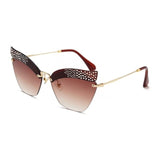Cat Eye Pearl Women Sunglasses