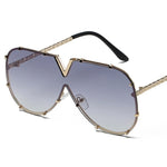 Oversize Rimless Women Sunglasses