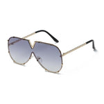 Oversize Rimless Women Sunglasses