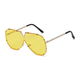 Oversize Rimless Women Sunglasses