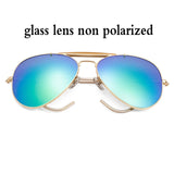glass lens aviation sunglasses