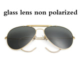 glass lens aviation sunglasses
